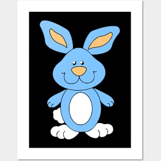 Sweet Blue Bunny Posters and Art